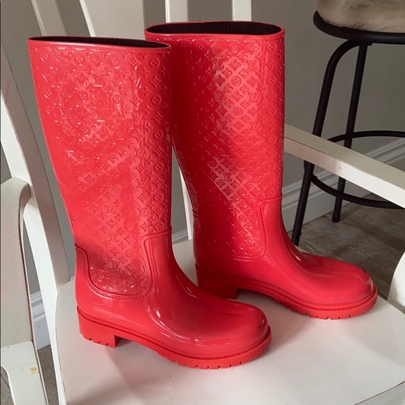 Women’s Louis Vuitton pink rain boots size 40 - Picture 2 of 8
